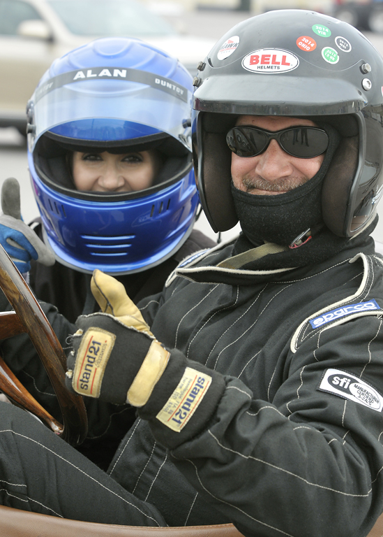 Driver and mechanic ready to go!
