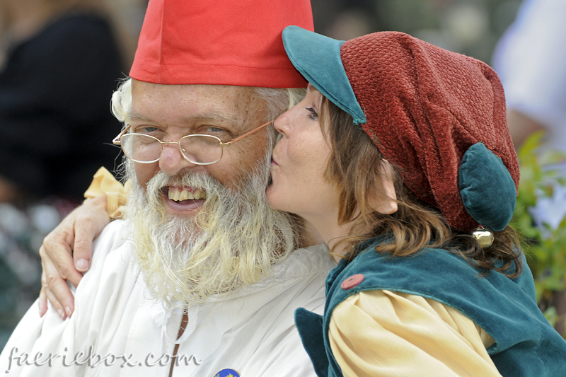 Poppa gets a kiss from Yamie