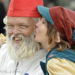 Poppa gets a kiss from Yamie