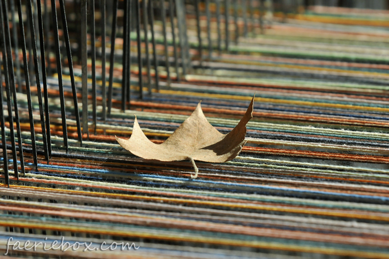 leaf on the loom