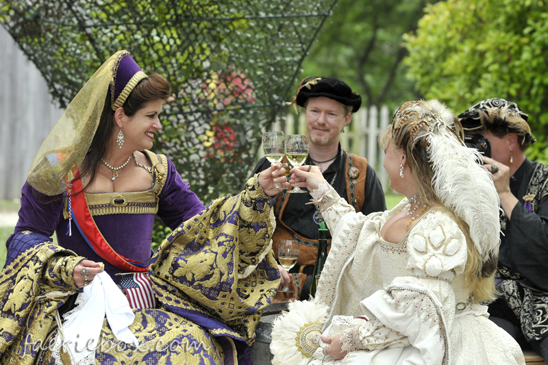 Queen Anne and Lady Jane toast