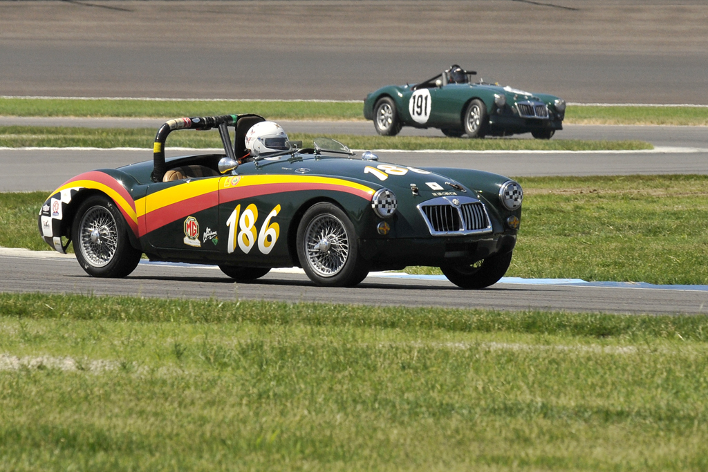 Lou Marchant in her '59 MG A