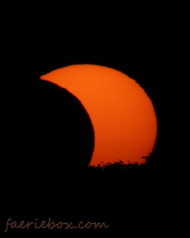 partial eclipse, June 10, 2002